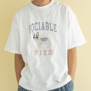 Quash tシャツ ムーブアイアニマル刺繍Tシャツ メンズ レディース