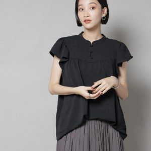 NANO universe ブラウス シャツ フリルスリーブブラウス(セットアップ可) レディース