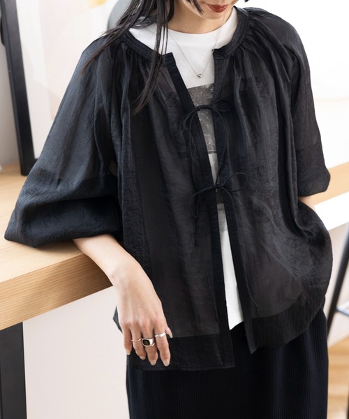 LEPSIM 「LEPSIM」 長袖ブラウス FREE ブラック レディース