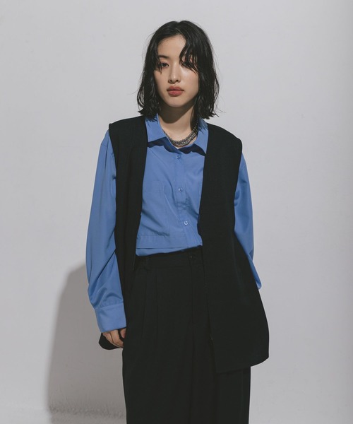 LEPSIM ベスト ジレ ハニカムドビーベスト 572590 レディース