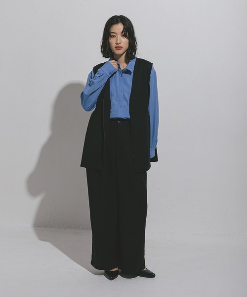 LEPSIM ベスト ジレ ハニカムドビーベスト 572590 レディース - 画像 (8)