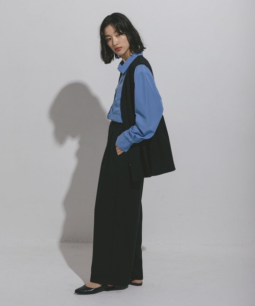 LEPSIM ベスト ジレ ハニカムドビーベスト 572590 レディース - 画像 (9)