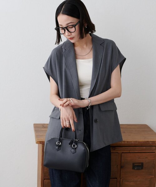 Discoat 「DISCOAT」 ベスト FREE ライトグレー レディース - 画像 (8)