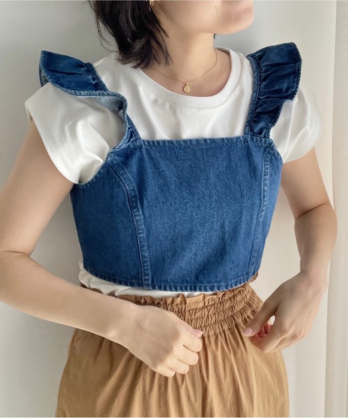 LOWRYS FARM 「LOWRYS FARM」 ベスト FREE ベージュ レディース - 画像 (3)