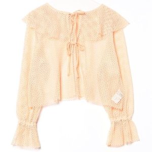 LOWRYS FARM 「LOWRYS FARM」 ニットカーディガン FREE オレンジ レディース