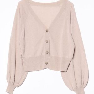 Discoat 「DISCOAT」 ニットカーディガン M ベージュ レディース