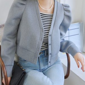 KOBE LETTUCE 「KOBE LETTUCE」 カーディガン M 杢グレー レディース