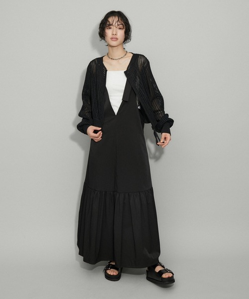 ADAM ET ROPE' 「ADAM ROPE'」 ニットカーディガン FREE オフホワイト レディース - 画像 (2)