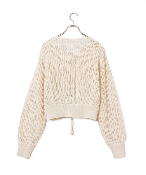 ADAM ET ROPE' 「ADAM ROPE'」 ニットカーディガン FREE オフホワイト レディース - 画像 (6)