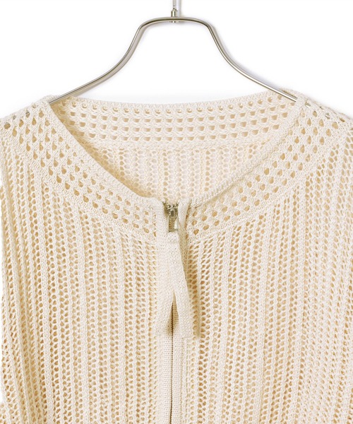 ADAM ET ROPE' 「ADAM ROPE'」 ニットカーディガン FREE オフホワイト レディース - 画像 (7)