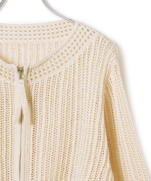 ADAM ET ROPE' 「ADAM ROPE'」 ニットカーディガン FREE オフホワイト レディース - 画像 (8)