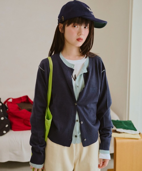 common gull products. カーディガン 2つで1つのカーディガン秋 レディース メンズ - 画像 (3)