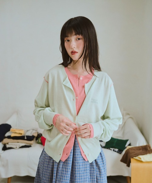 common gull products. カーディガン 2つで1つのカーディガン秋 レディース メンズ - 画像 (2)