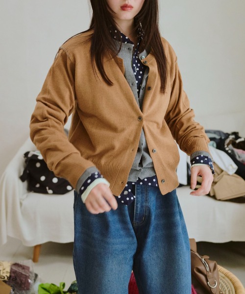 common gull products. カーディガン 2つで1つのカーディガン秋 レディース メンズ - 画像 (9)