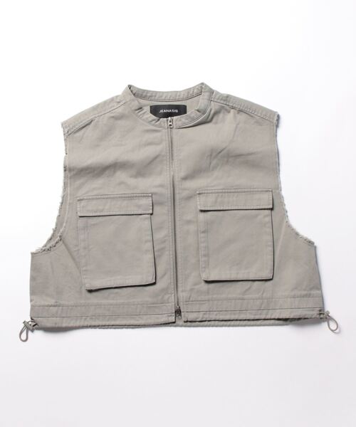 JEANASIS 「JEANASIS」 ベスト FREE カーキ レディース - 画像 (2)