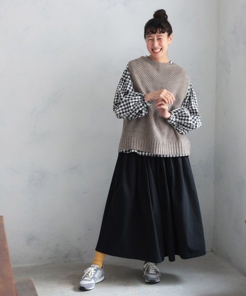 soulberry 「soulberry」 ニットベスト M チャコールグレー レディース - 画像 (3)