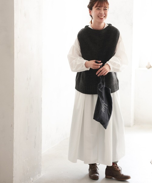 soulberry 「soulberry」 ニットベスト M チャコールグレー レディース - 画像 (5)