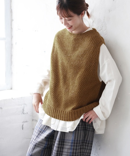 soulberry 「soulberry」 ニットベスト M チャコールグレー レディース - 画像 (7)