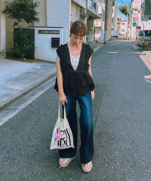 meilmada 「meilmada」 ベスト MEDIUM オフホワイト レディース - 画像 (5)