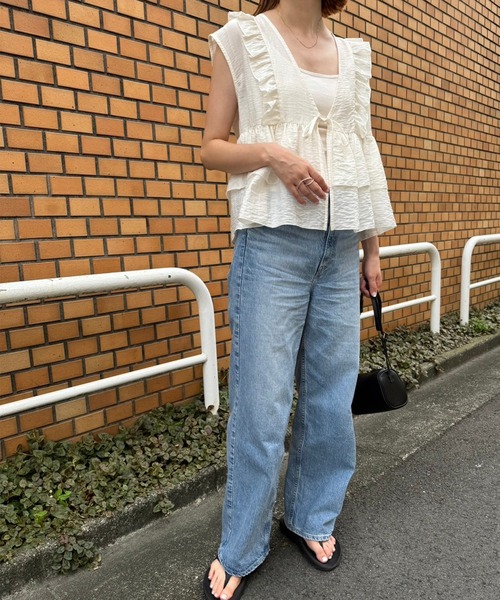 meilmada 「meilmada」 ベスト MEDIUM オフホワイト レディース - 画像 (9)