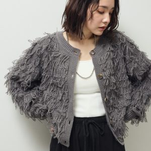 Green Parks カーディガン ループニットカーディガン レディース