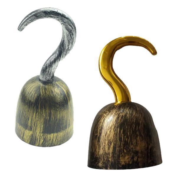 フック船長コスチューム コスプレ ハロウィン 写真撮影用小道具 本物そっくりの海賊フックおもちゃ テーマイベント 仮装 フェスティバル お祝い用 - 画像 (2)