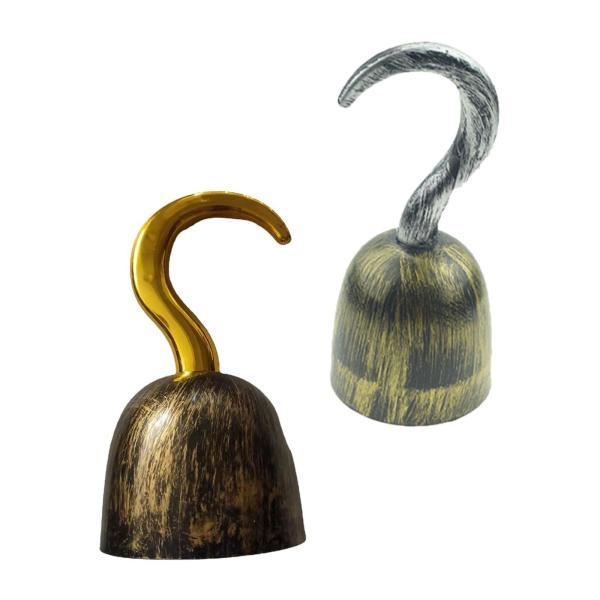 フック船長コスチューム コスプレ ハロウィン 写真撮影用小道具 本物そっくりの海賊フックおもちゃ テーマイベント 仮装 フェスティバル お祝い用 - 画像 (5)