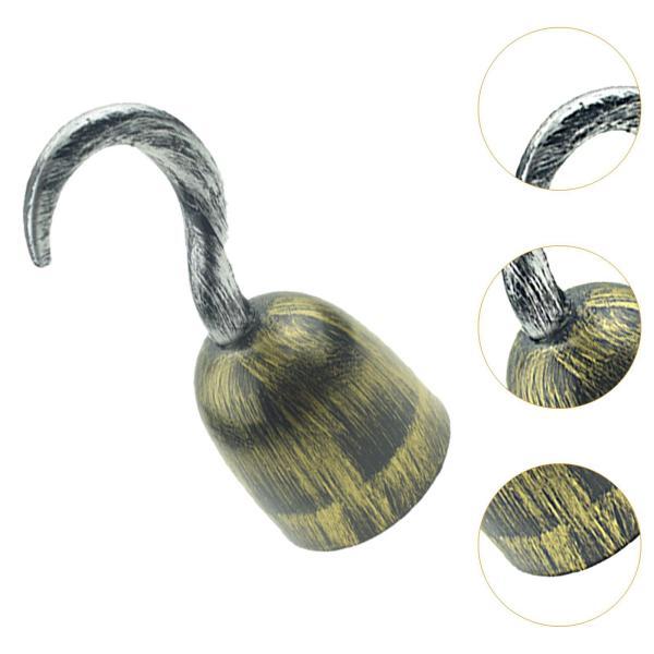 フック船長コスチューム コスプレ ハロウィン 写真撮影用小道具 本物そっくりの海賊フックおもちゃ テーマイベント 仮装 フェスティバル お祝い用 - 画像 (6)