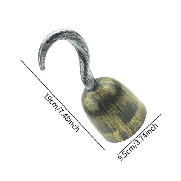 フック船長コスチューム コスプレ ハロウィン 写真撮影用小道具 本物そっくりの海賊フックおもちゃ テーマイベント 仮装 フェスティバル お祝い用 - 画像 (9)