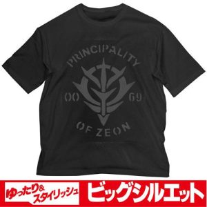機動戦士ガンダム ジオン ビッグシルエットTシャツ/BLACK-XL（再販）[コスパ]《１２月予約》