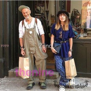 オーバーオール つなぎ サロペット アメカジ シンプル ストリートワークスタイル カッコイイ