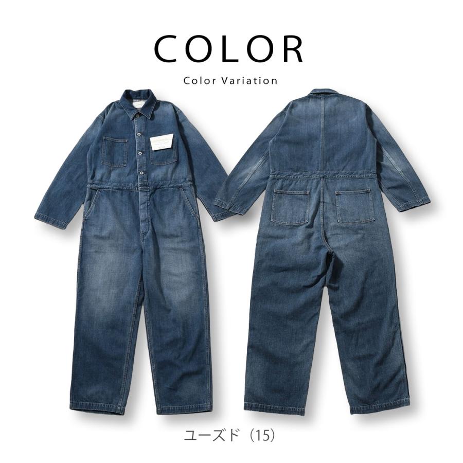 Johnbull ジョンブル メンズ 12.5オンスデニムオールインワン サロペット ヴィンテージ ワーカー ジーンズ ツナギ オーバーオール - 画像 (2)