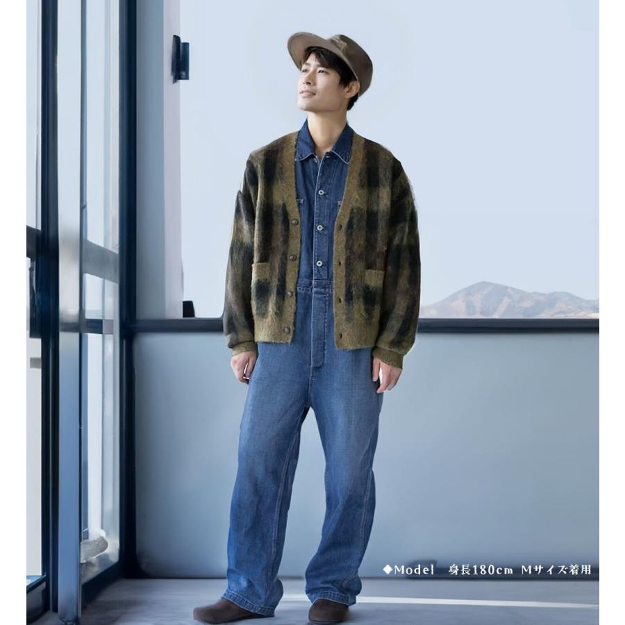 Johnbull ジョンブル メンズ 12.5オンスデニムオールインワン サロペット ヴィンテージ ワーカー ジーンズ ツナギ オーバーオール - 画像 (9)