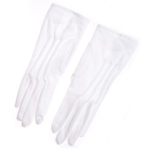 aurora(ファッション) フォーマルグローブ ホック付 コットン 綿 手袋 花婿 ブライダル ウェディング 選挙 運転手 メンズ 日本製 結婚式