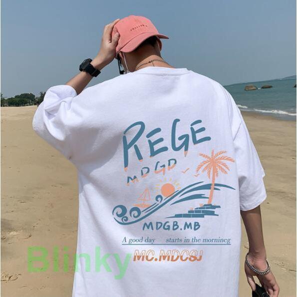 Tシャツ メンズ ビッグシルエット オーバーサイズ バックプリント 韓国ファッション ストリート系 レディース - 画像 (4)
