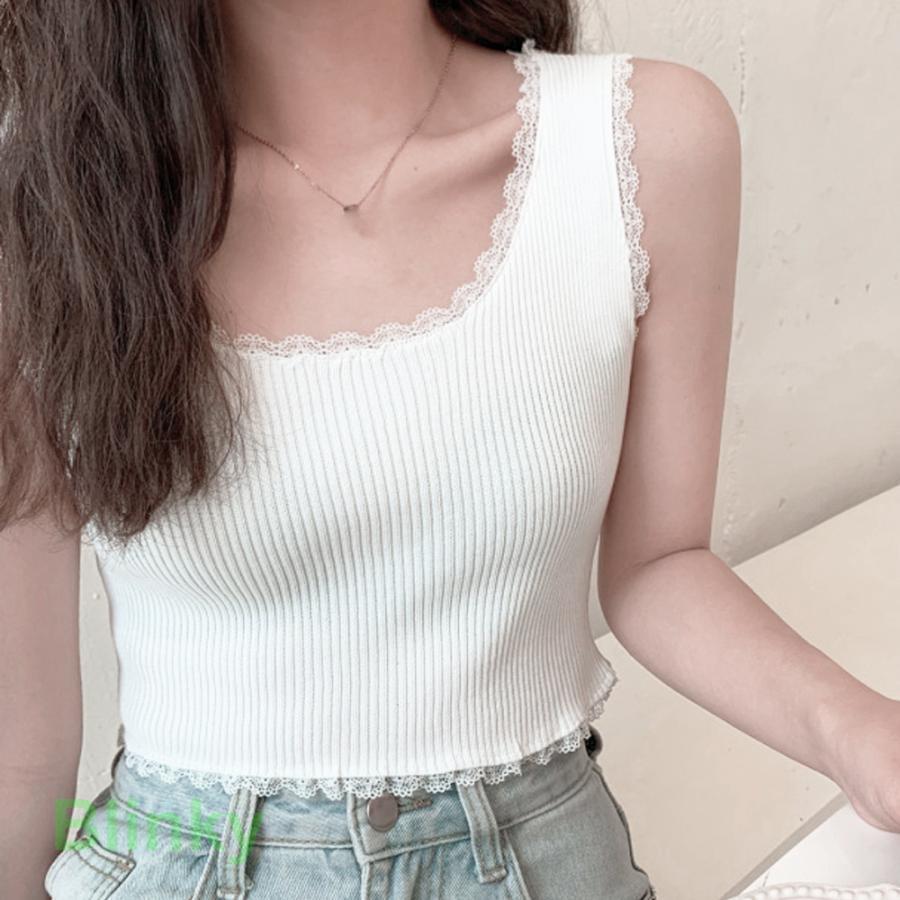 タンクトップ へそ出し サマーニット - 画像 (6)