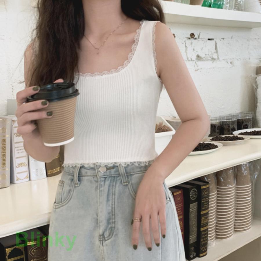 タンクトップ へそ出し サマーニット - 画像 (7)