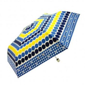 藤田屋 婦人折りたたみ傘 モネット ブルー M55-2101