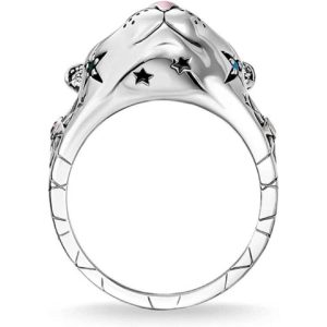 猫リング、女性のためのレトロなパンク子猫女の子ヴィンテージ猫動物リングクラシック猫太陽スターリングアイスアウト猫子猫頭リングバレンタインデー誕生