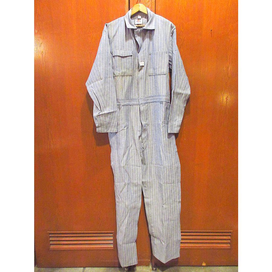 ビンテージ70’s●DEADSTOCK Dickies HBTオールインワン表記size 42 LONG●231102j6-m-all古着1970sデッドストック - 画像 (2)
