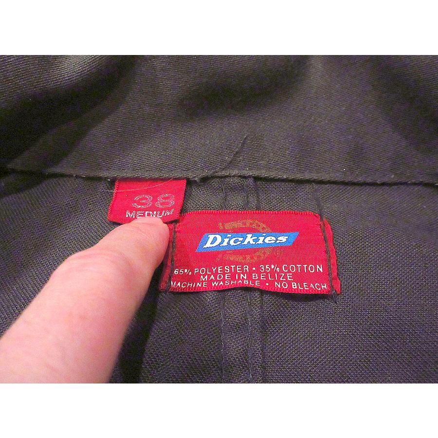 ビンテージ70’s●Dickiesオールインワンオリーブグリーン実寸W86cm●231102j7-m-all古着1970sタロンジップ - 画像 (2)