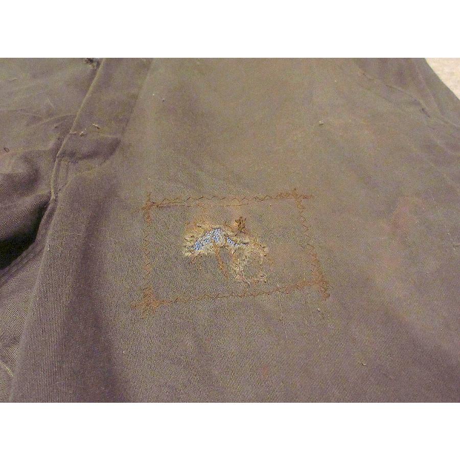 ビンテージ70’s●Dickiesオールインワンオリーブグリーン実寸W86cm●231102j7-m-all古着1970sタロンジップ - 画像 (4)