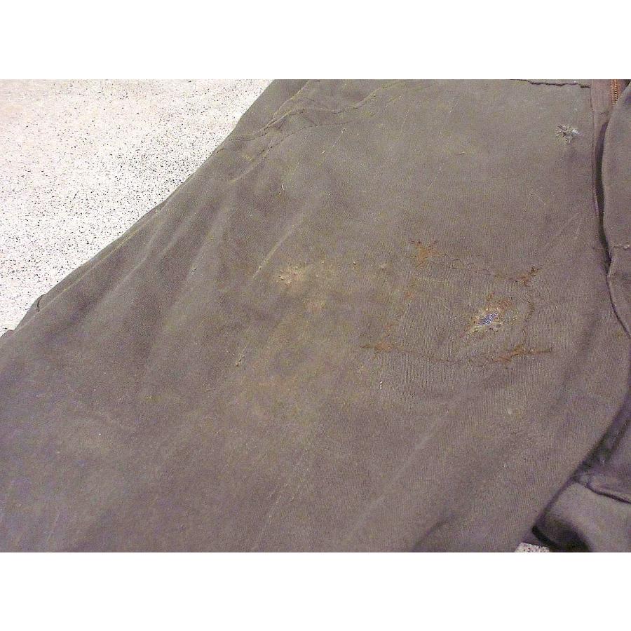 ビンテージ70’s●Dickiesオールインワンオリーブグリーン実寸W86cm●231102j7-m-all古着1970sタロンジップ - 画像 (5)