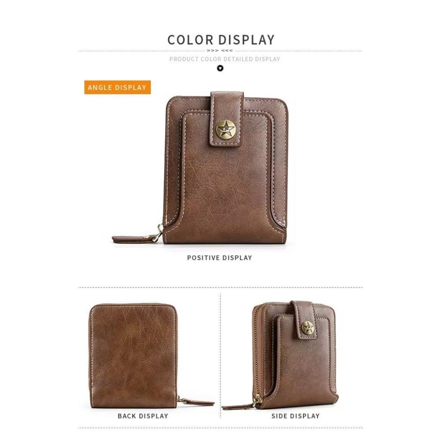 財布 二つ折り メンズ ミニ財布 レディース BOX型 コインケース 小銭入れ あり コンパクト 40代 50代 30代 20代 カード さいふ - 画像 (7)