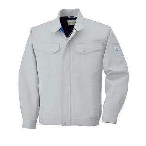 4930269145098 ECO WORLD 2646 ナガソデジヤケツト 色：シルバーグレーXブルー サイズ：4L