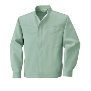 4930269145142 ECO WORLD 2647 ポケツトレスジヤケツト 色：グリーンXシルバーグレー サイズ：L