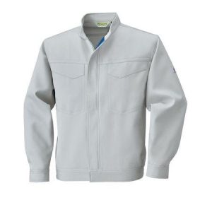 4930269146071 ECO WORLD 2647 ポケツトレスジヤケツト 色：シルバーグレーXブルー サイズ：4L