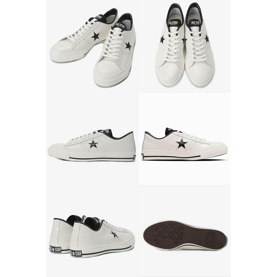 CONVERSE ワンスター J コンバース ONE STAR レザー スニーカー メンズ MADE IN JAPAN 日本製 白 黒 赤 ホワイト ブラック レッド 定番 - 画像 (7)