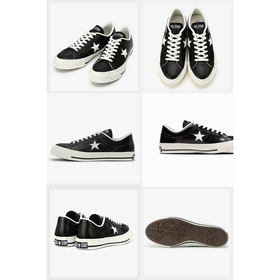 CONVERSE ワンスター J コンバース ONE STAR レザー スニーカー メンズ MADE IN JAPAN 日本製 白 黒 赤 ホワイト ブラック レッド 定番 - 画像 (8)