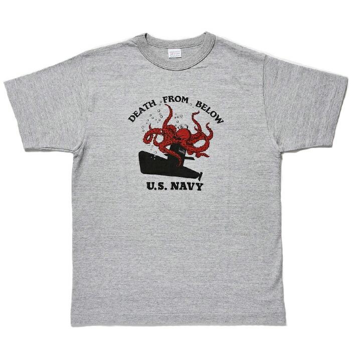 WAREHOUSE ウエアハウス Tシャツ Lot 4096 88/12杢クルーネック DEATH FROM BELOW 半袖